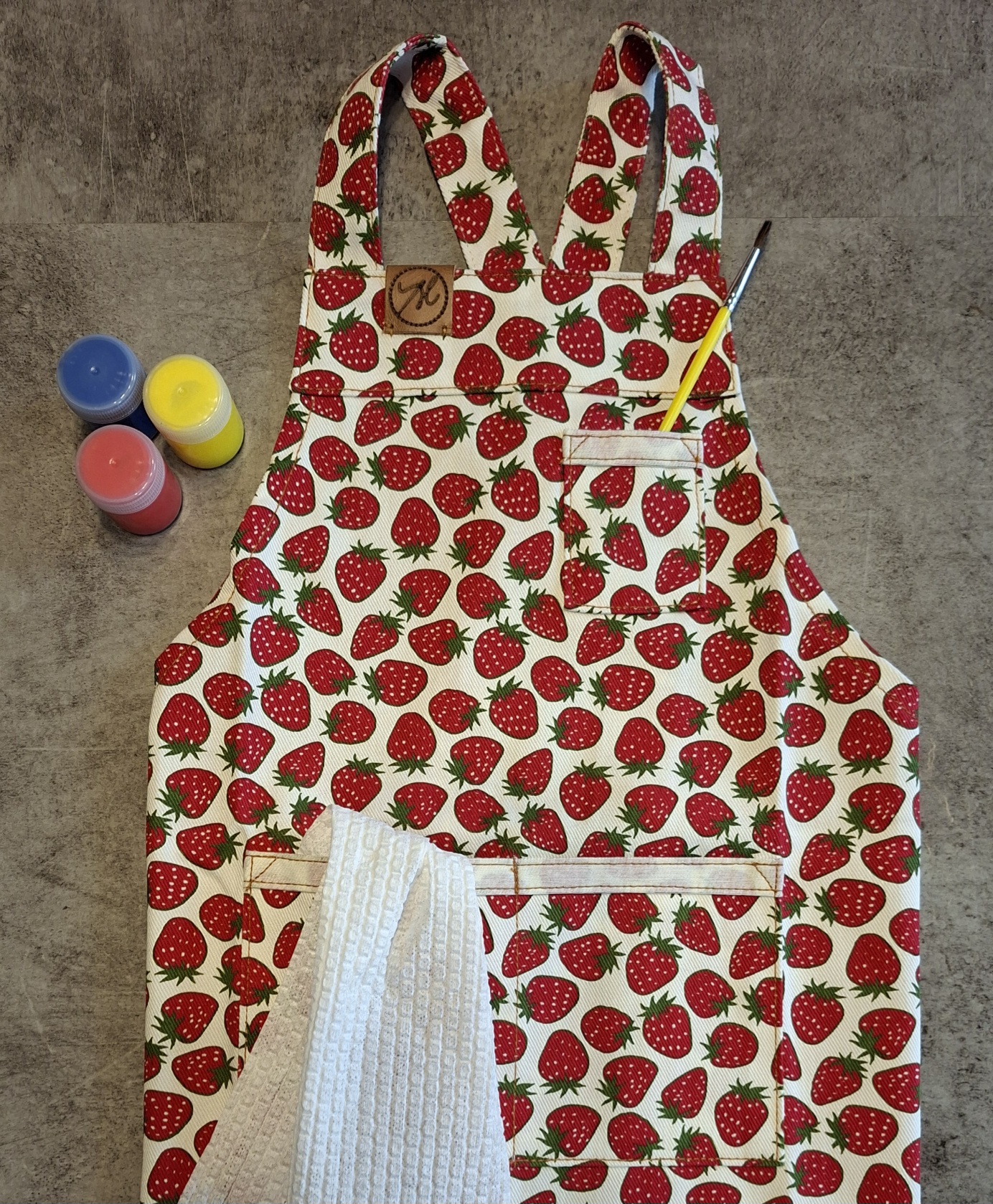 Avental Infantil Morangos M