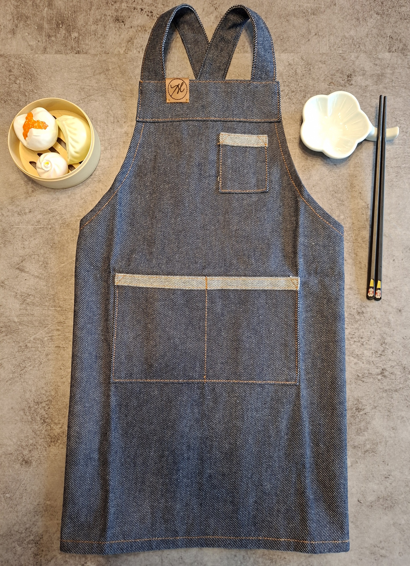 Avental Infantil Jeans M - Imagem 2