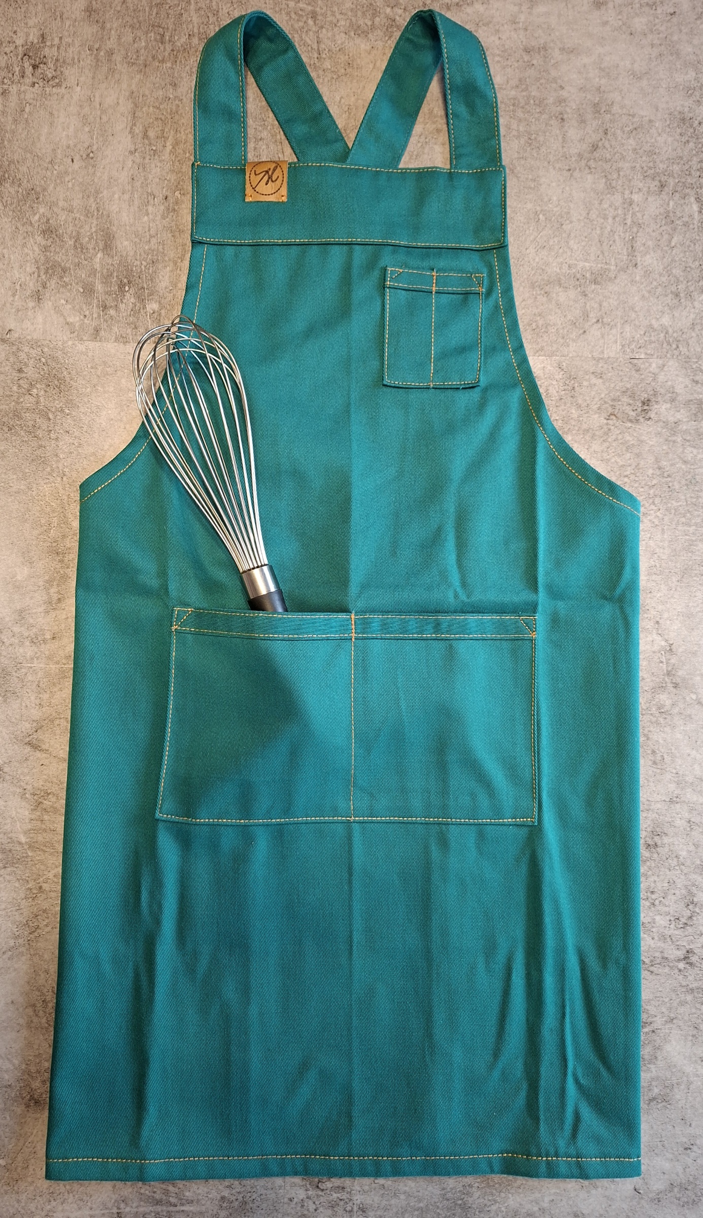 Avental Infantil Verde Esmeralda GG - Imagem 2