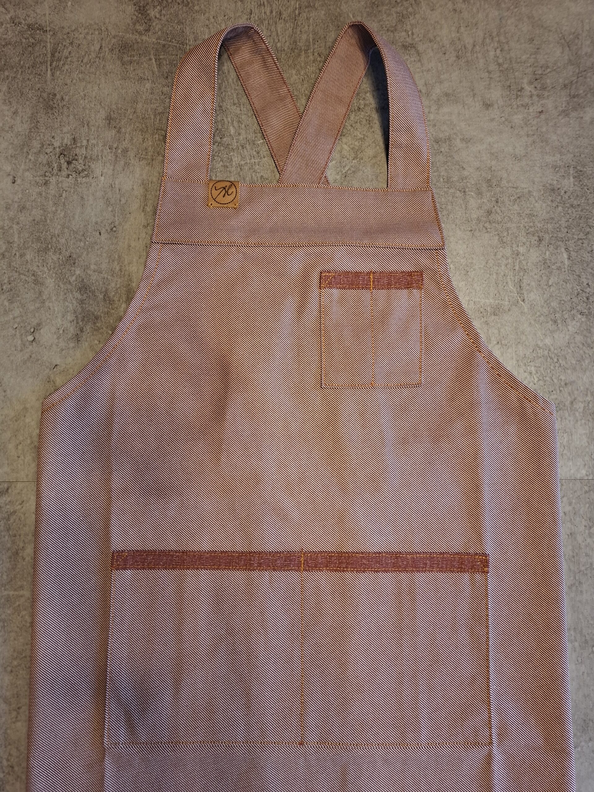 Avental Adulto Listra Diagonal Marsala P