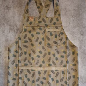 Avental Adulto Abacaxi Cáqui P