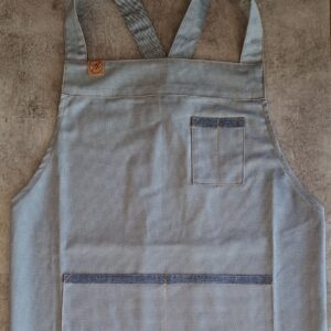 Avental Adulto Listras Diagonal Azul G