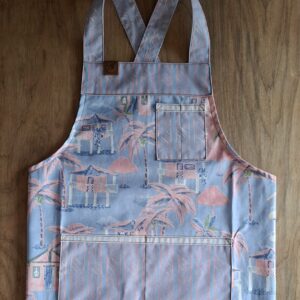 Avental Adulto Vila Azul/Rosa M